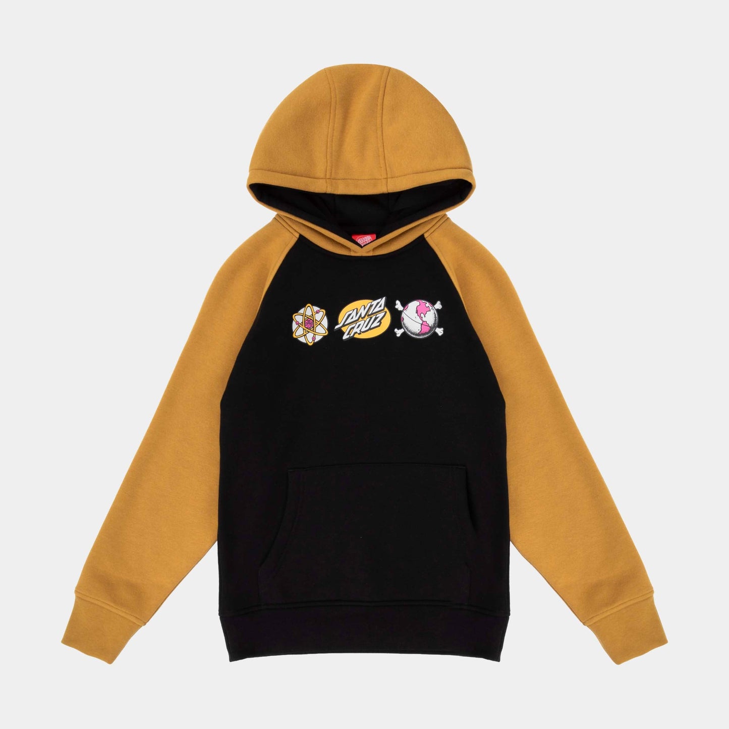 Santa Cruz | Youth Knibbs Cryptic Raglan Black Mustard