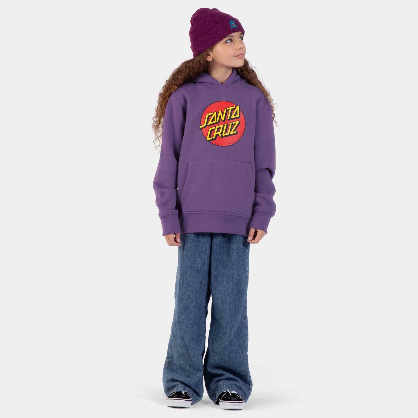 Santa Cruz | Youth Classic Dot Hoodie Fresh Purple