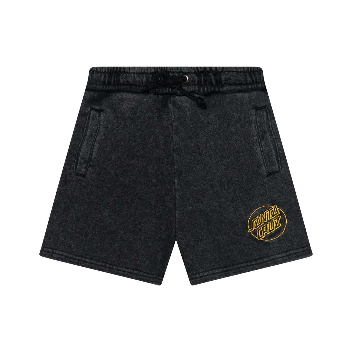 Santa Cruz Youth 50th Opus Dot Shorts - Black Acid Wash