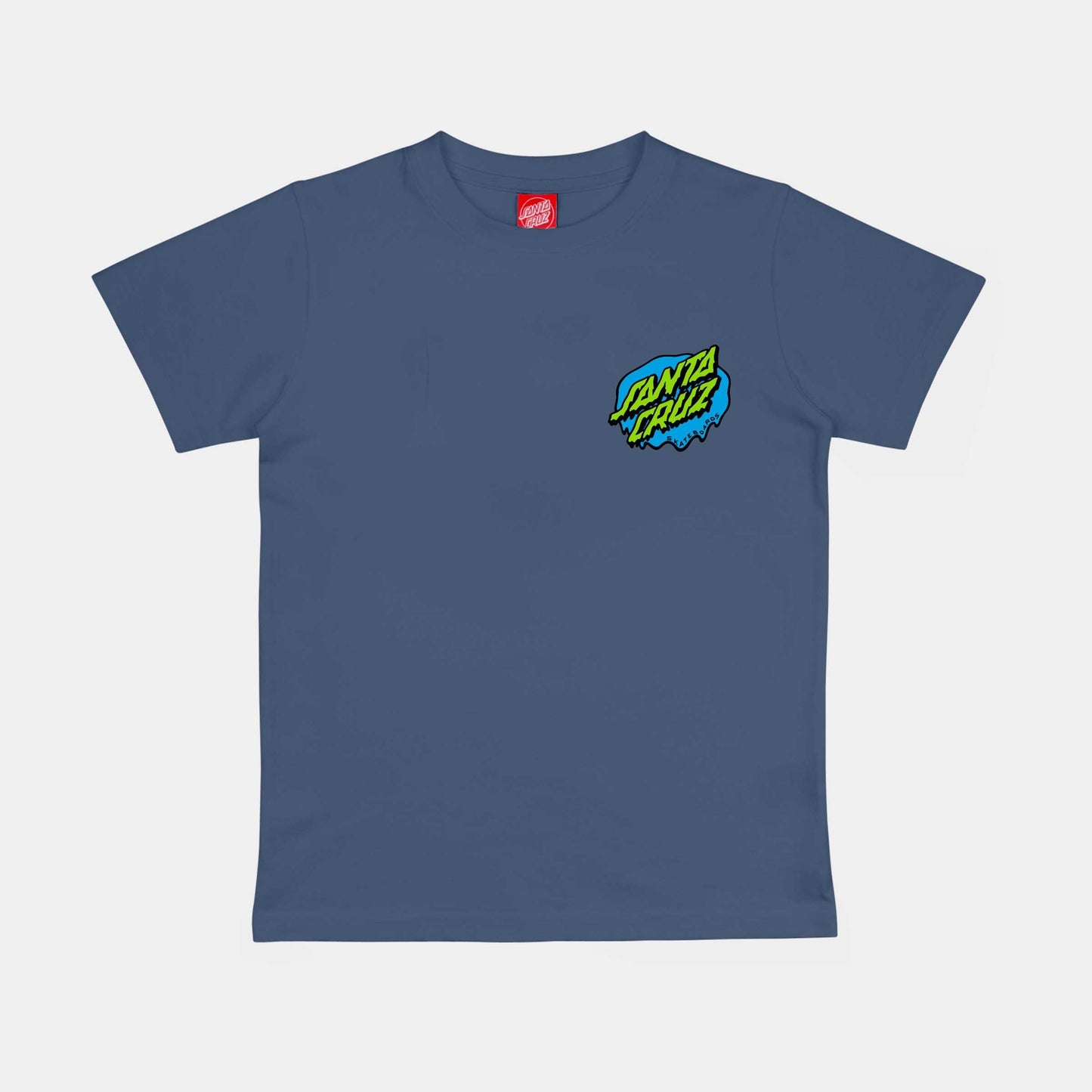 Santa Cruz Youth Slime Dot T-Shirt Heritage Blue