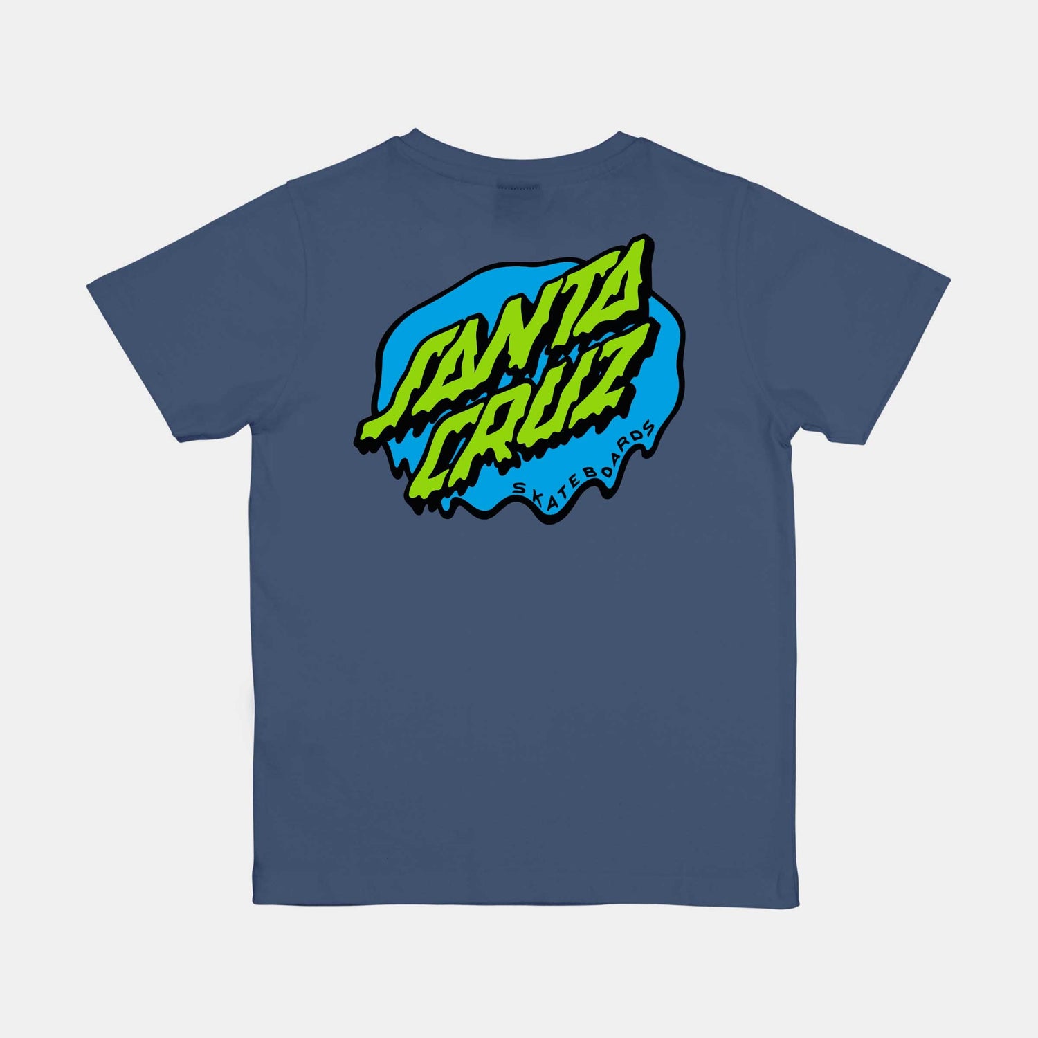 Santa Cruz Youth Slime Dot T-Shirt Heritage Blue