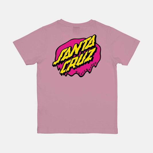 Santa Cruz Youth Slime Dot T-Shirt Universal Pink