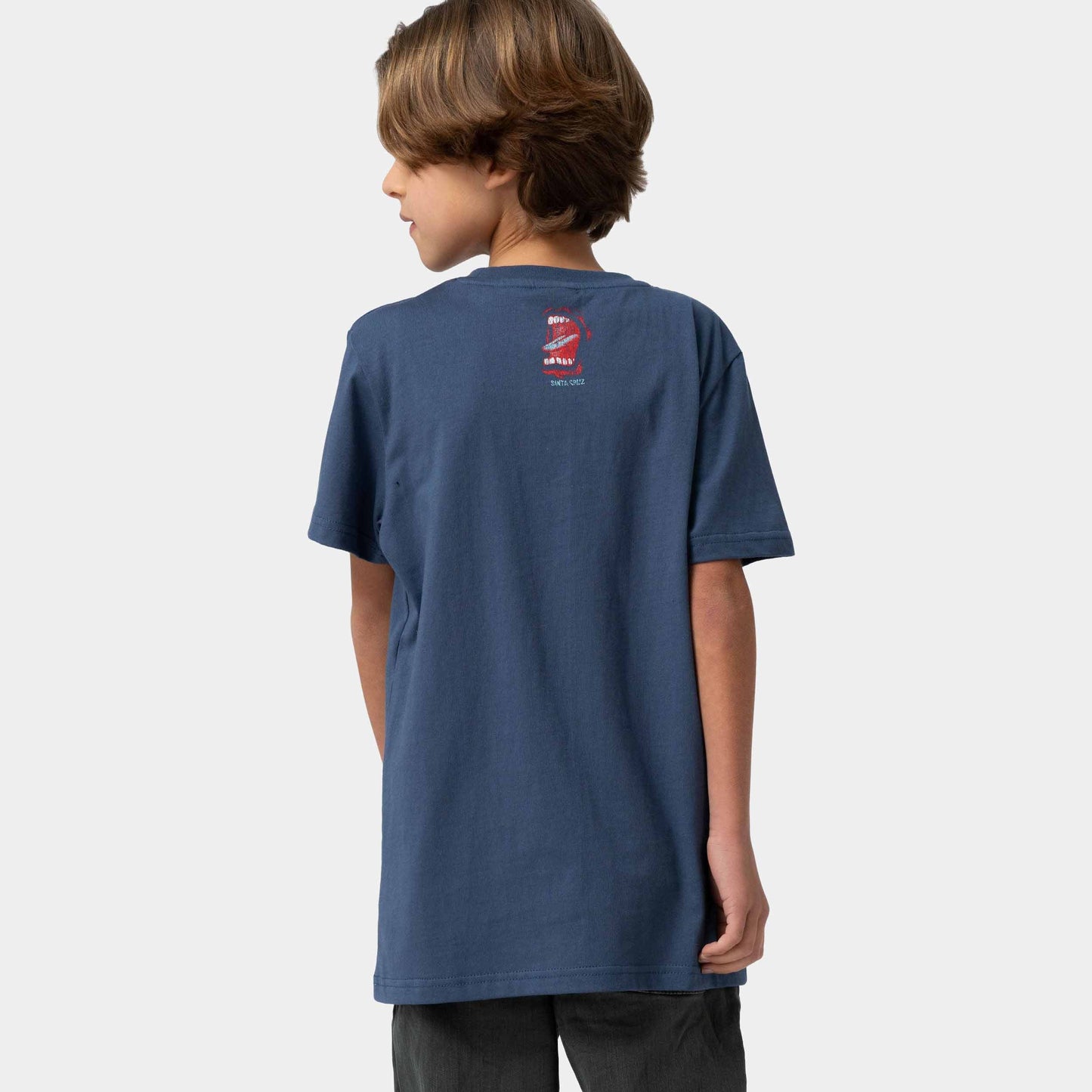 Santa Cruz Youth VTG Screaming Connect T-Shirt Heritage Blue