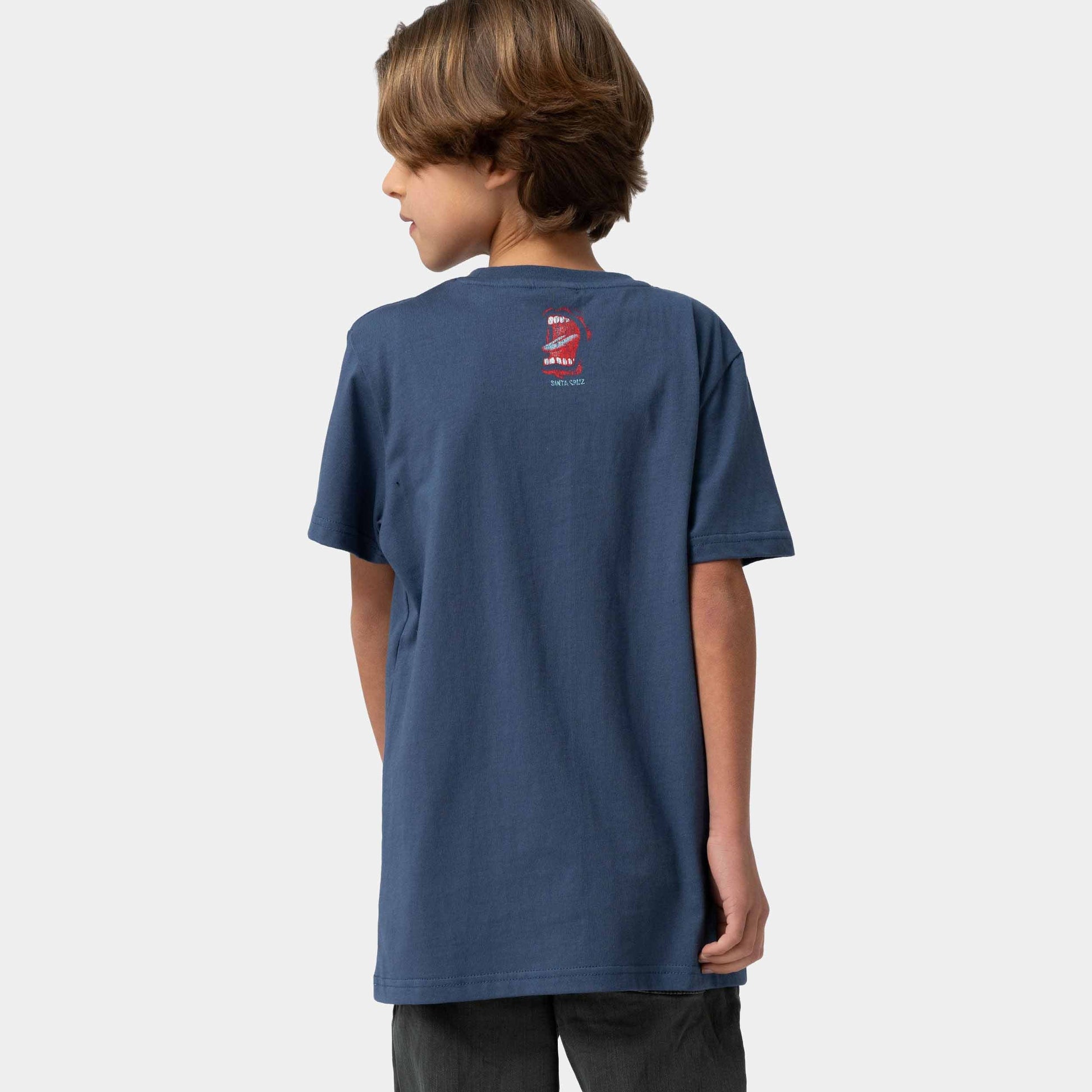 Santa Cruz Youth VTG Screaming Connect T-Shirt Heritage Blue