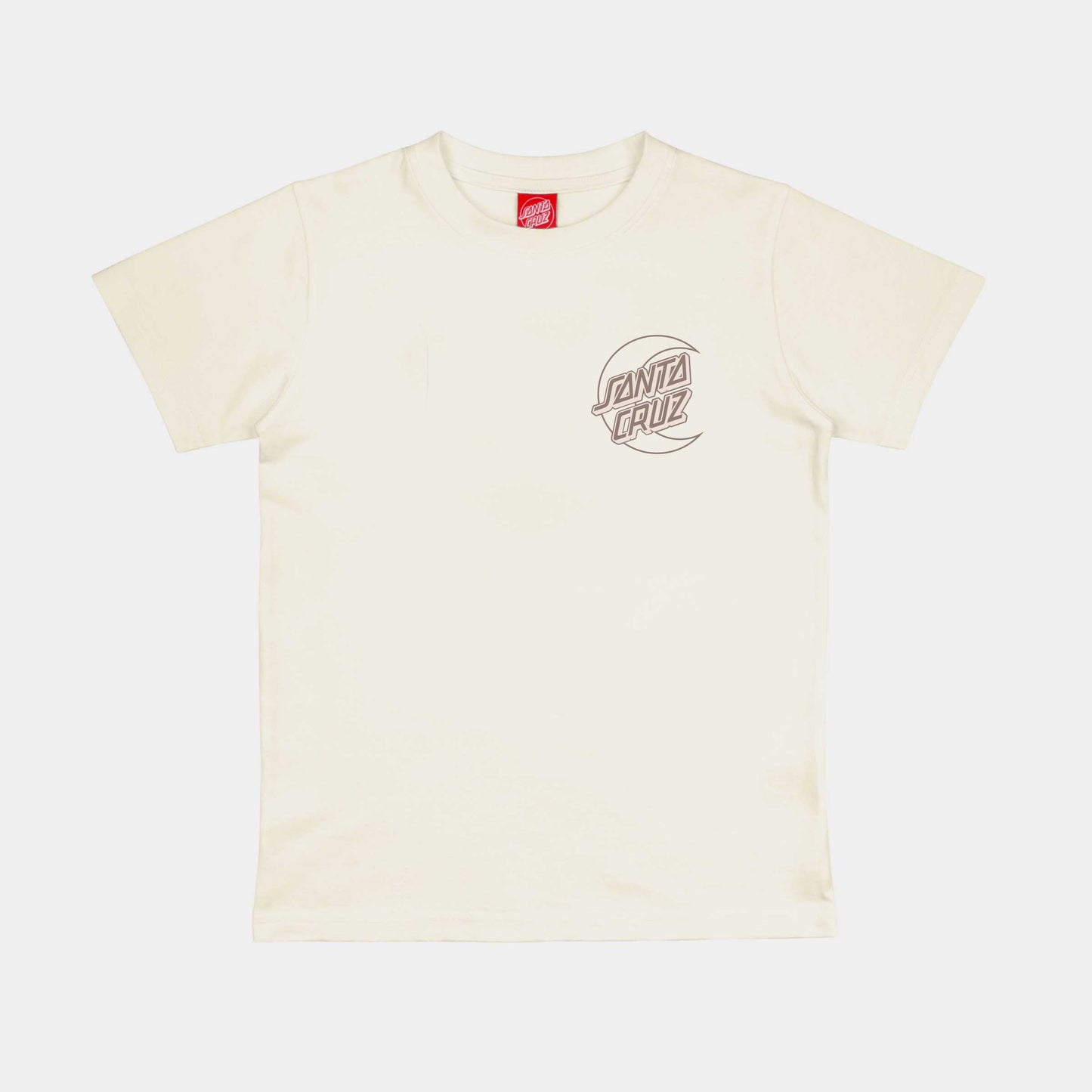 Santa Cruz Youth Imprint Moon Dot T-Shirt Unbleached Cotton