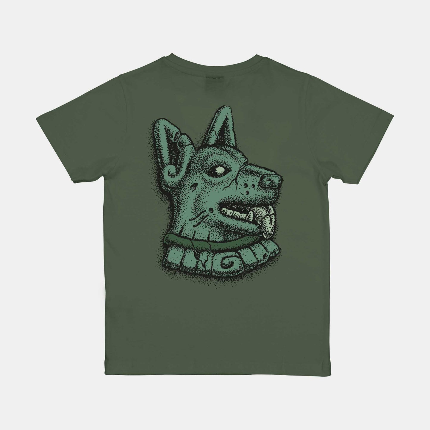 Santa Cruz Youth Winkowski Dog T-Shirt Dark Moss