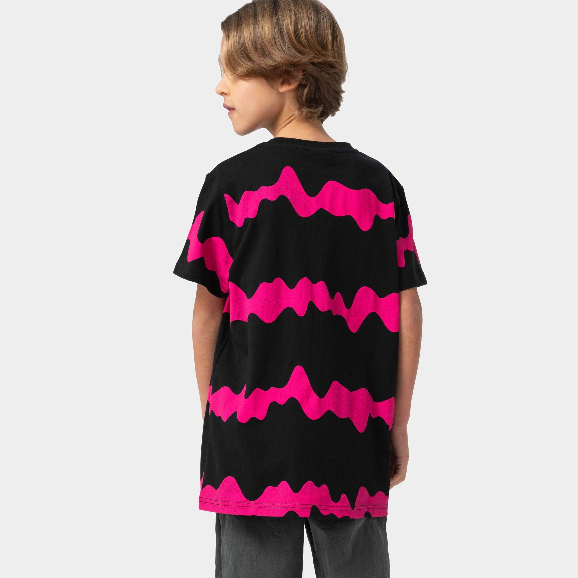 Santa Cruz Youth Slime Stripe T-Shirt Black Slime Stripe