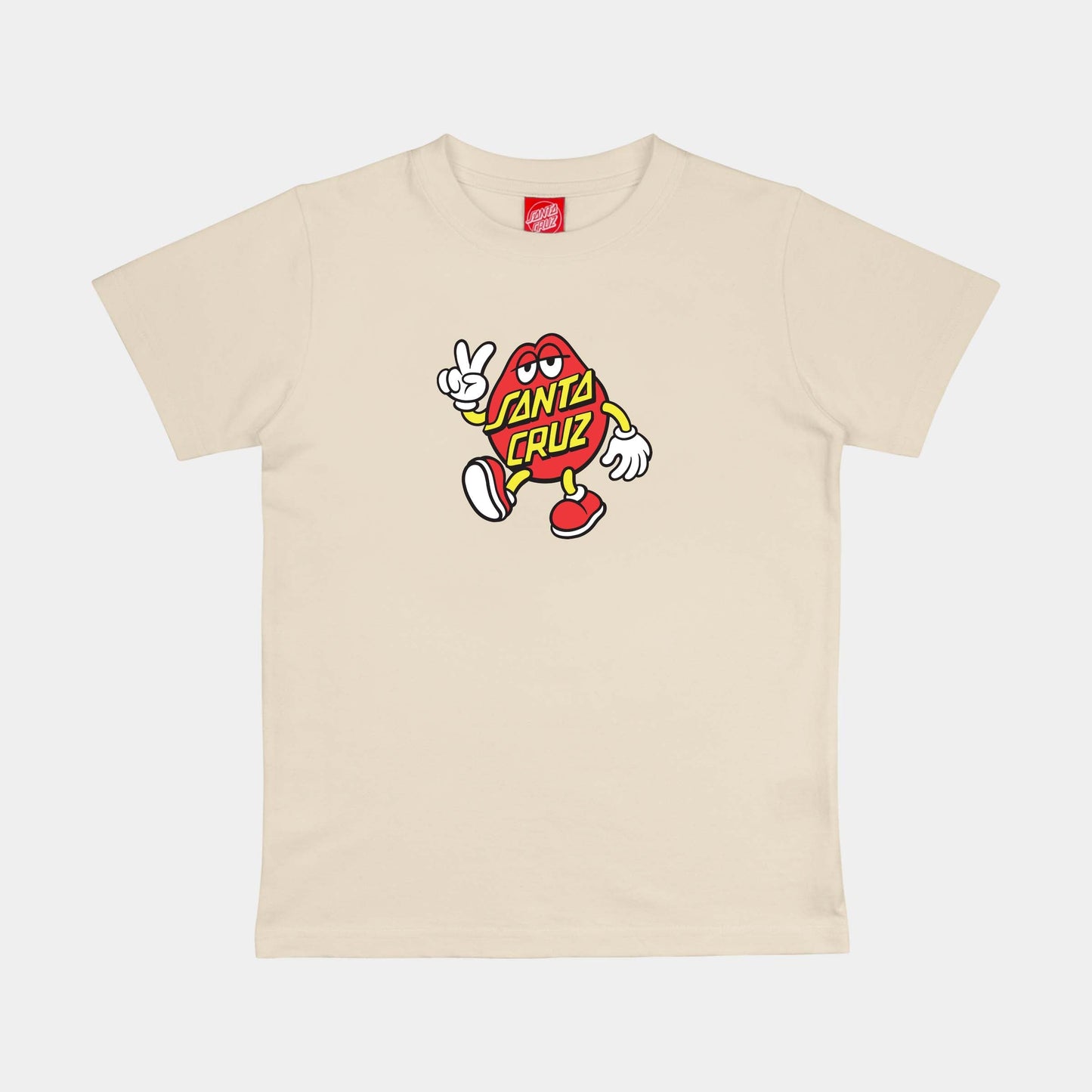 Santa Cruz | Youth Dot Guy Tte T Shirt Wax Paper