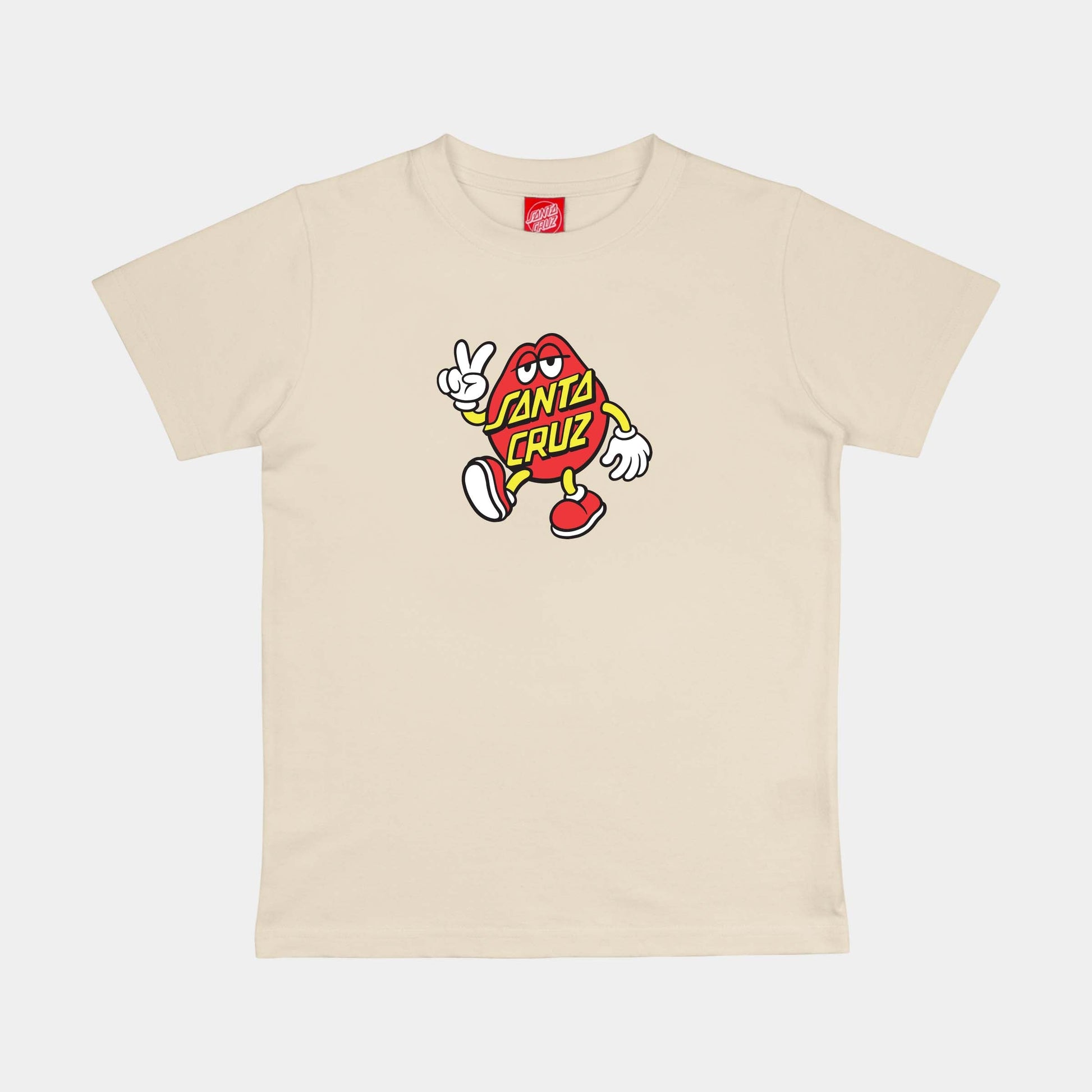 Santa Cruz | Youth Dot Guy Tte T Shirt Wax Paper