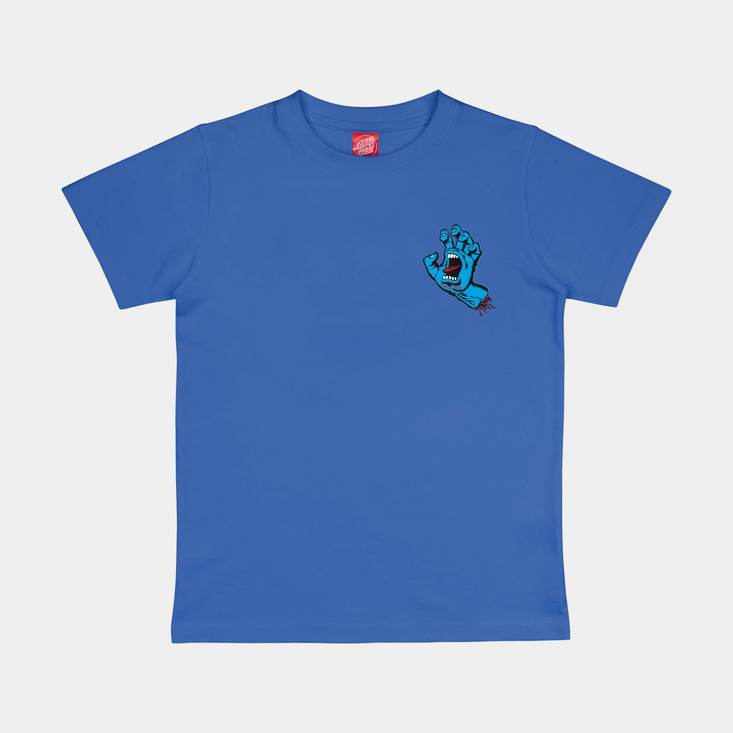 Santa Cruz | Youth Screaming Hand Chest T Shirt Sapphire