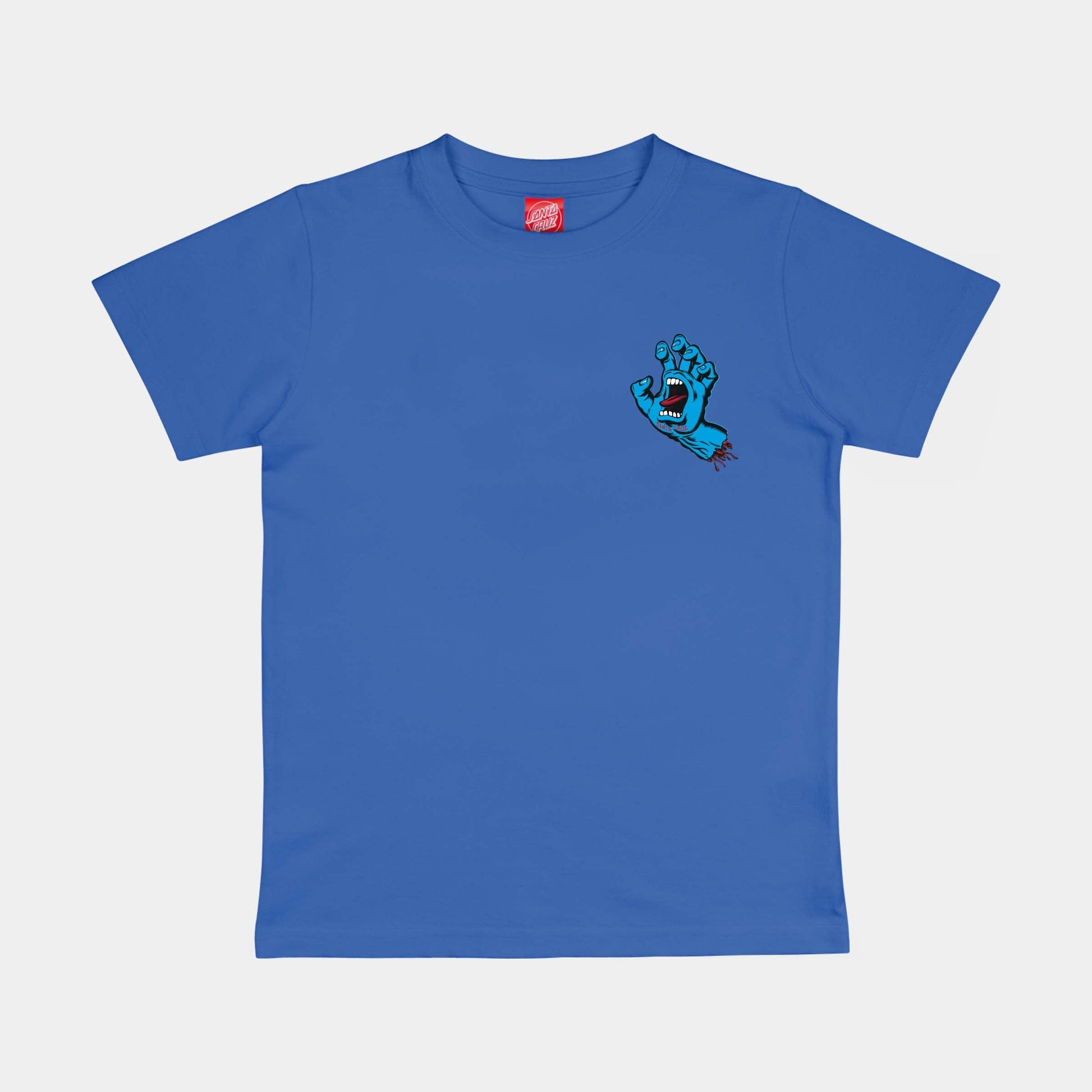 Santa Cruz | Youth Screaming Hand Chest T Shirt Sapphire