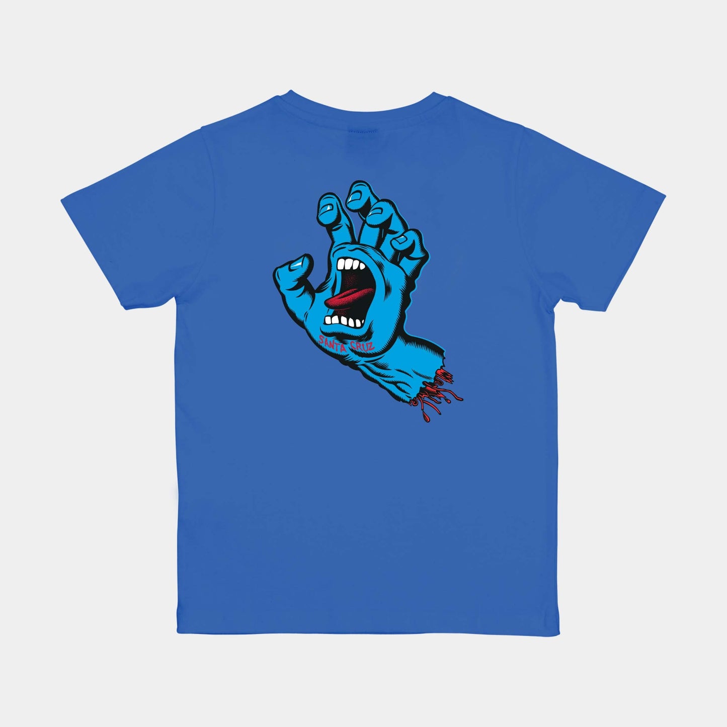 Santa Cruz | Youth Screaming Hand Chest T Shirt Sapphire