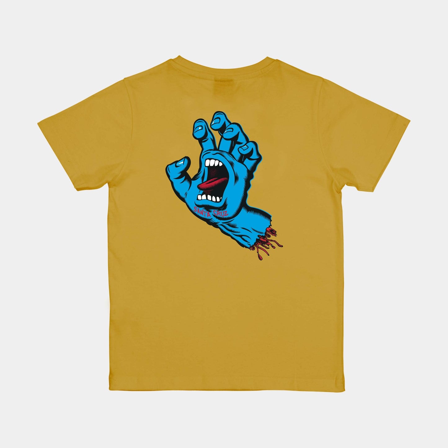 Santa Cruz | Youth Screaming Hand Chest T Shirt Mustard
