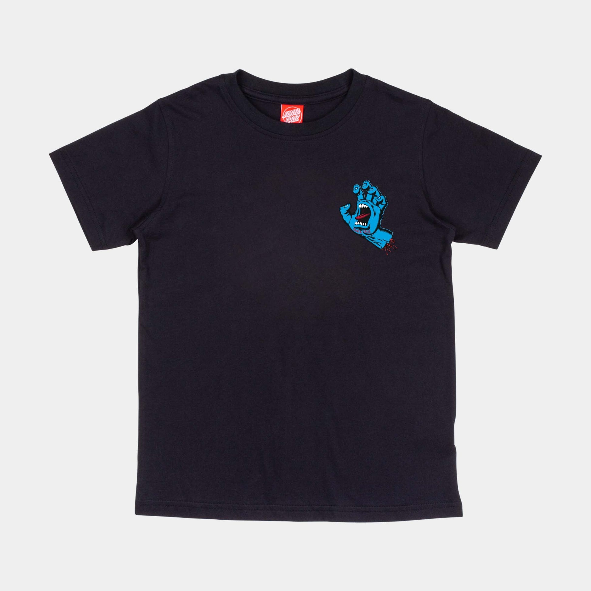 Santa Cruz | Youth Screaming Hand Chest T Shirt Black