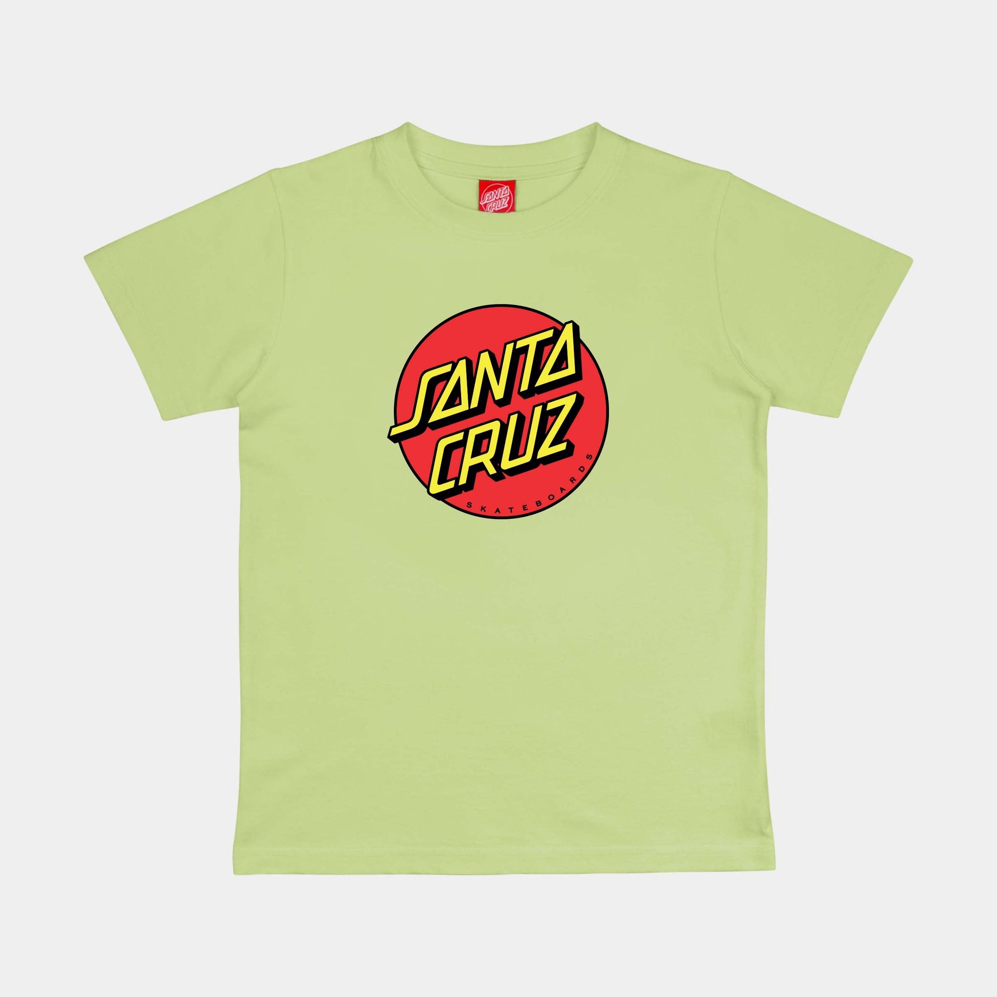 Santa Cruz | Youth Classic Dot T Shirt Green Glow