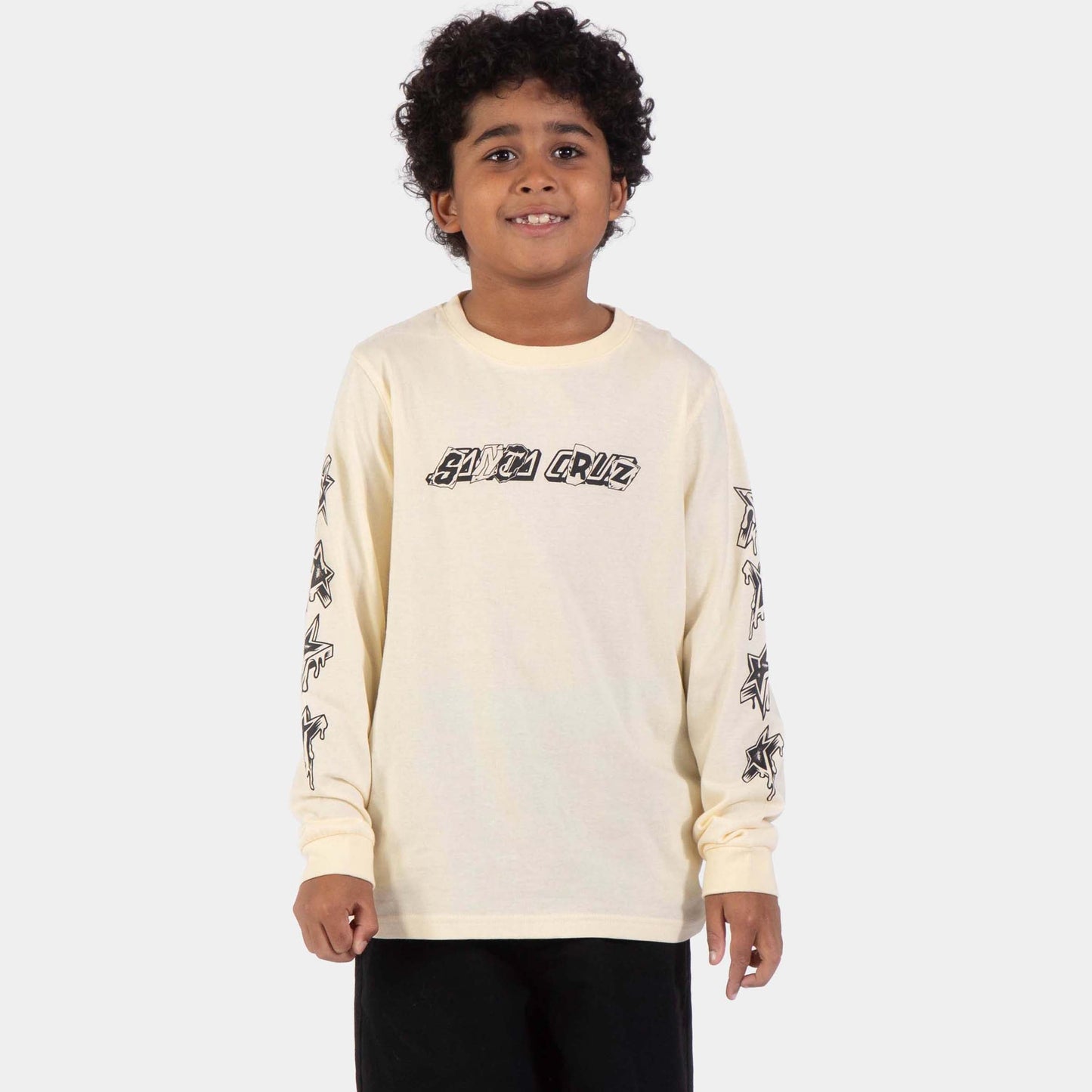 Santa Cruz | Youth Pay Off Strip Long Sleeve T Shirt Wax Paper