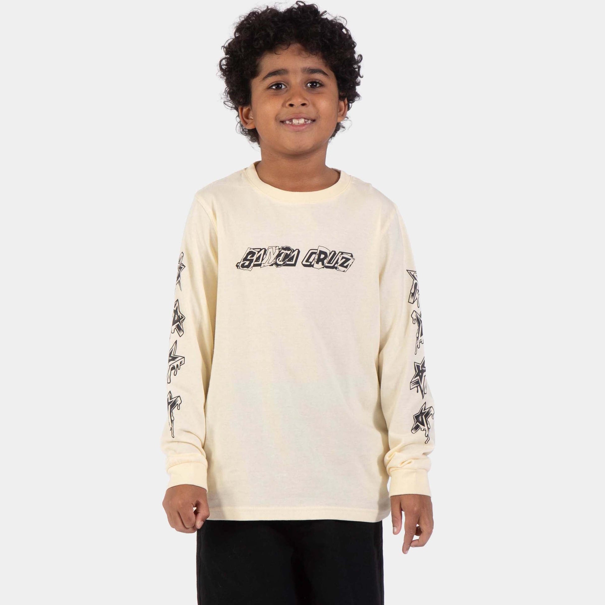 Santa Cruz | Youth Pay Off Strip Long Sleeve T Shirt Wax Paper