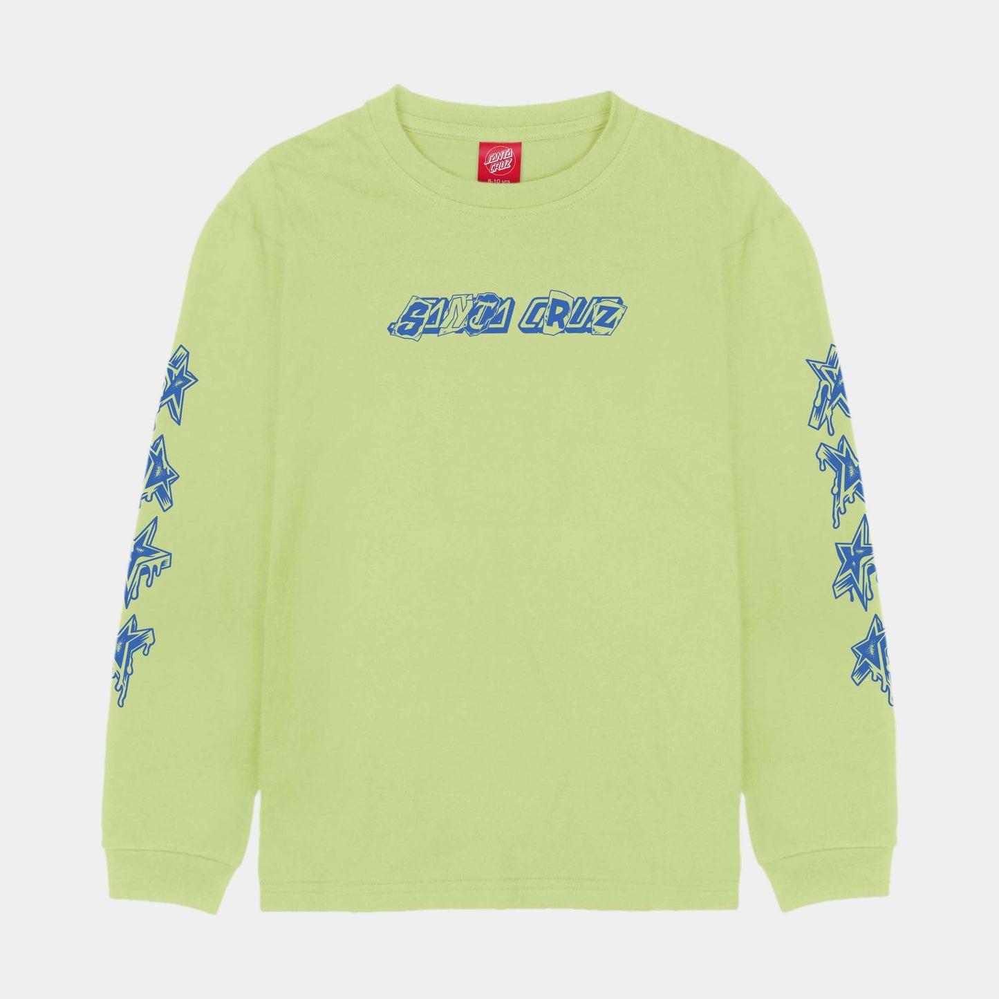 Santa Cruz | Youth Pay Off Strip Long Sleeve T Shirt Green Glow