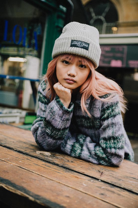 Santa Cruz Harbour Jacket and Love Script Beanie 