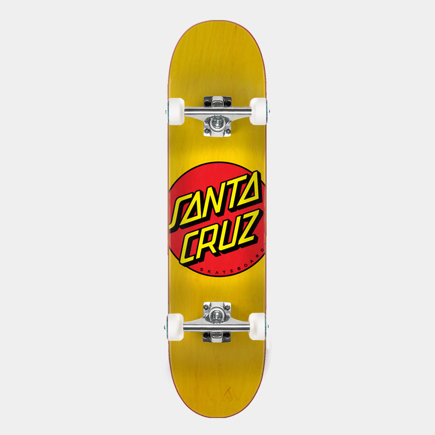 Santa Cruz Build at Home Complete - yellow Classic Dot deck with Krux & OJ