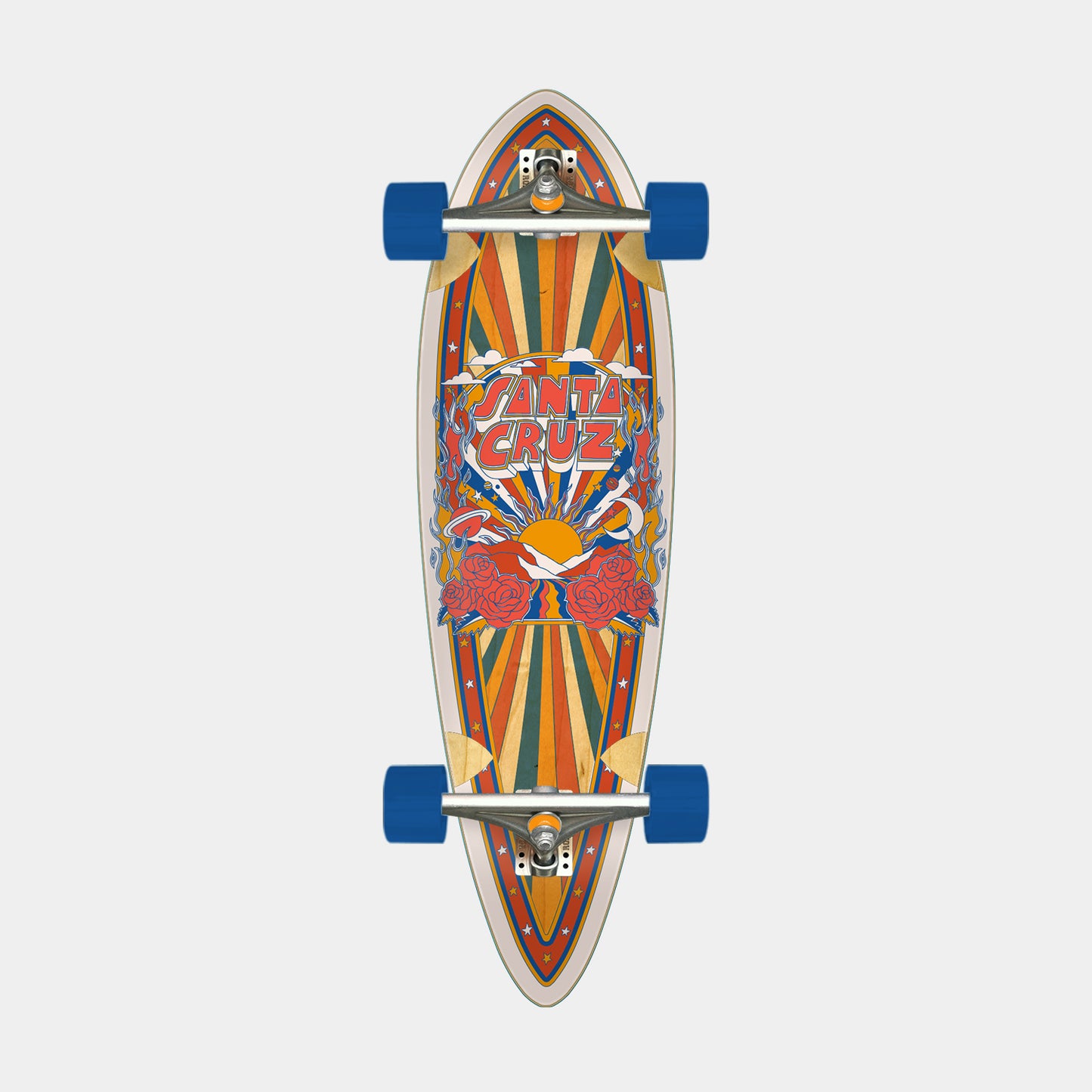 Foxy Sun Pintail Longboard 9.2in x 33in