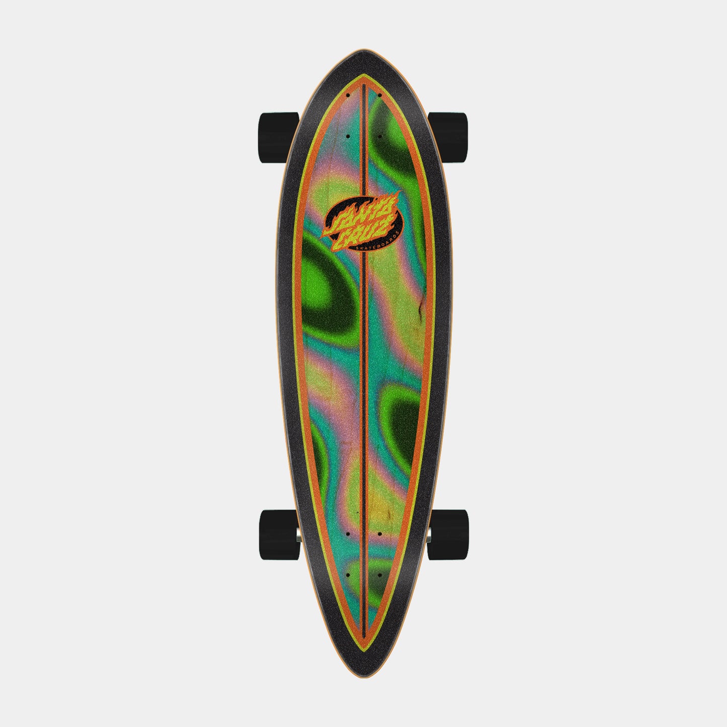 Oval Flame Lava Dot Pintail Cruzer 9.2in x 33in