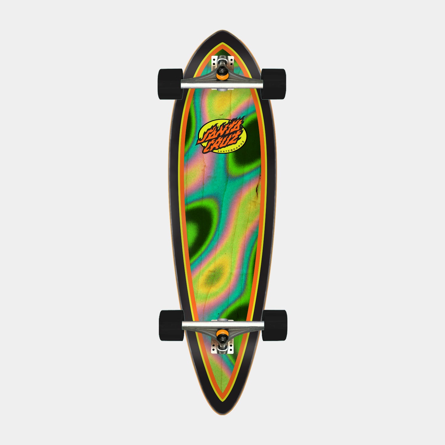 Oval Flame Lava Dot Pintail Cruzer 9.2in x 33in