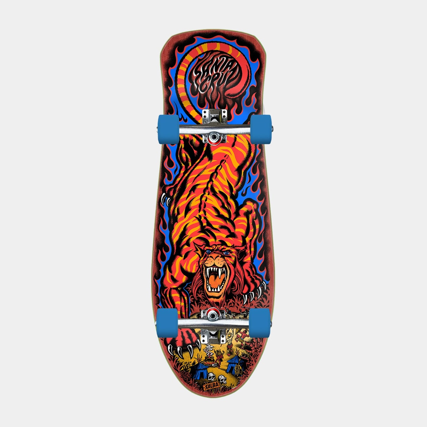 Santa Cruz Salba Tiger Cruiser 31.1in x 10.30in Blue/Orange