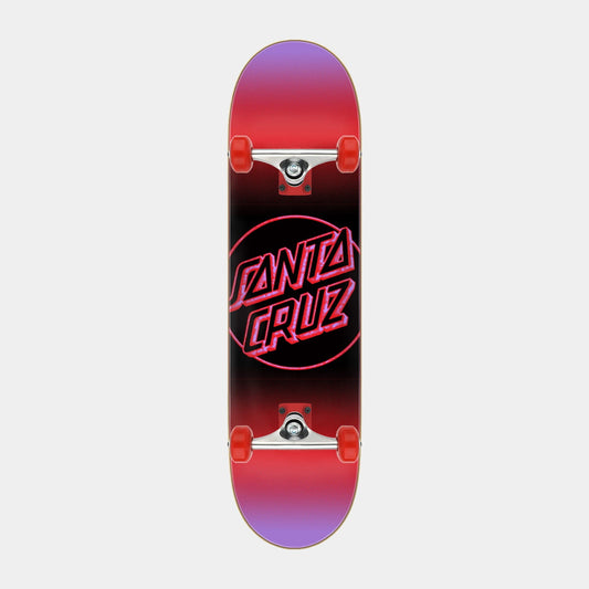 Santa Cruz Skateboards | Heated Dot Mini Complete 7.75in x 30in Red/Black