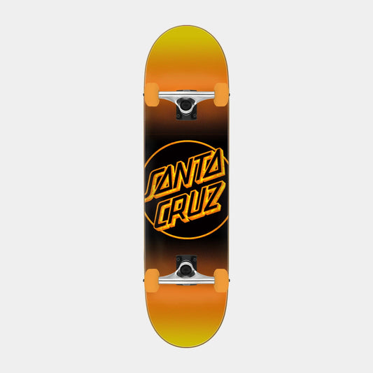 Santa Cruz Skateboards | Heated Dot Large Complete 8.25in x 31.25in Yellow/Black