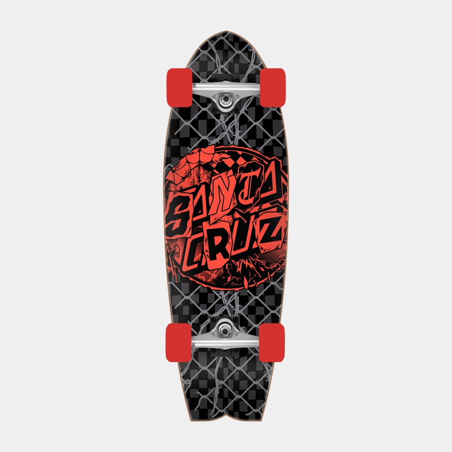 Santa Cruz Pay Off Dot Complete 8.81in x 27.69in Black/Red