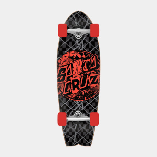 Santa Cruz Pay Off Dot Complete 8.81in x 27.69in Black/Red