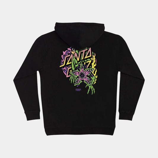 Santa Cruz Stranger Things Demogorgon Dot Hoodie - Black