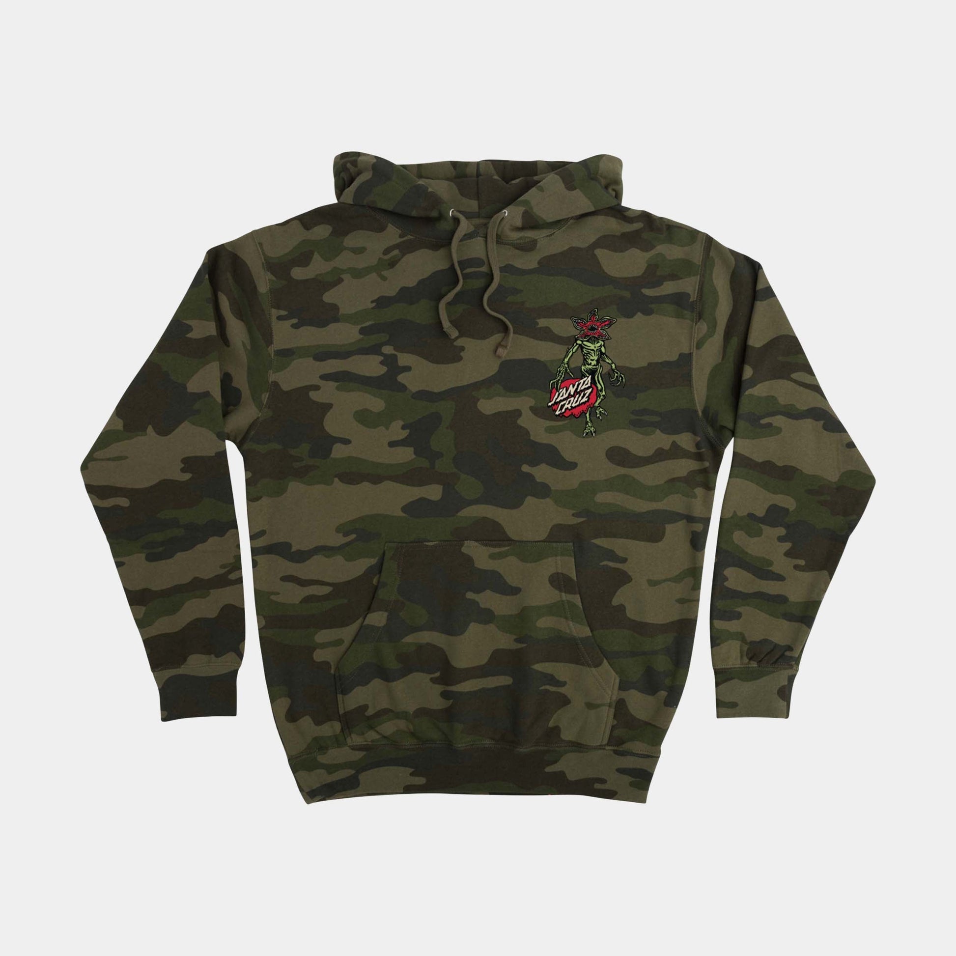 Santa Cruz Stranger Things Demogorgon Dot Hoodie - Forest Camo