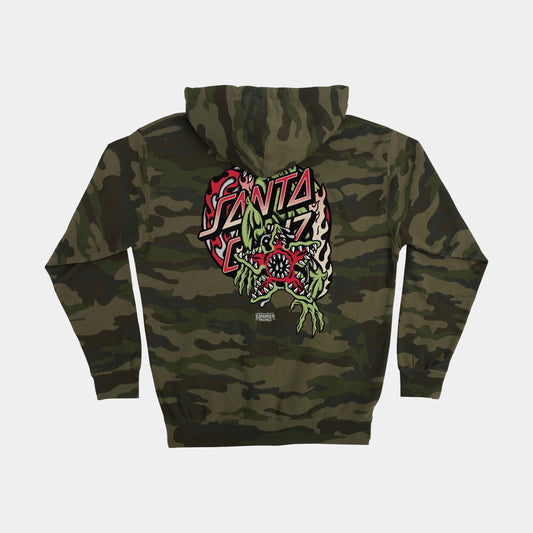 Santa Cruz Stranger Things Demogorgon Dot Hoodie - Forest Camo