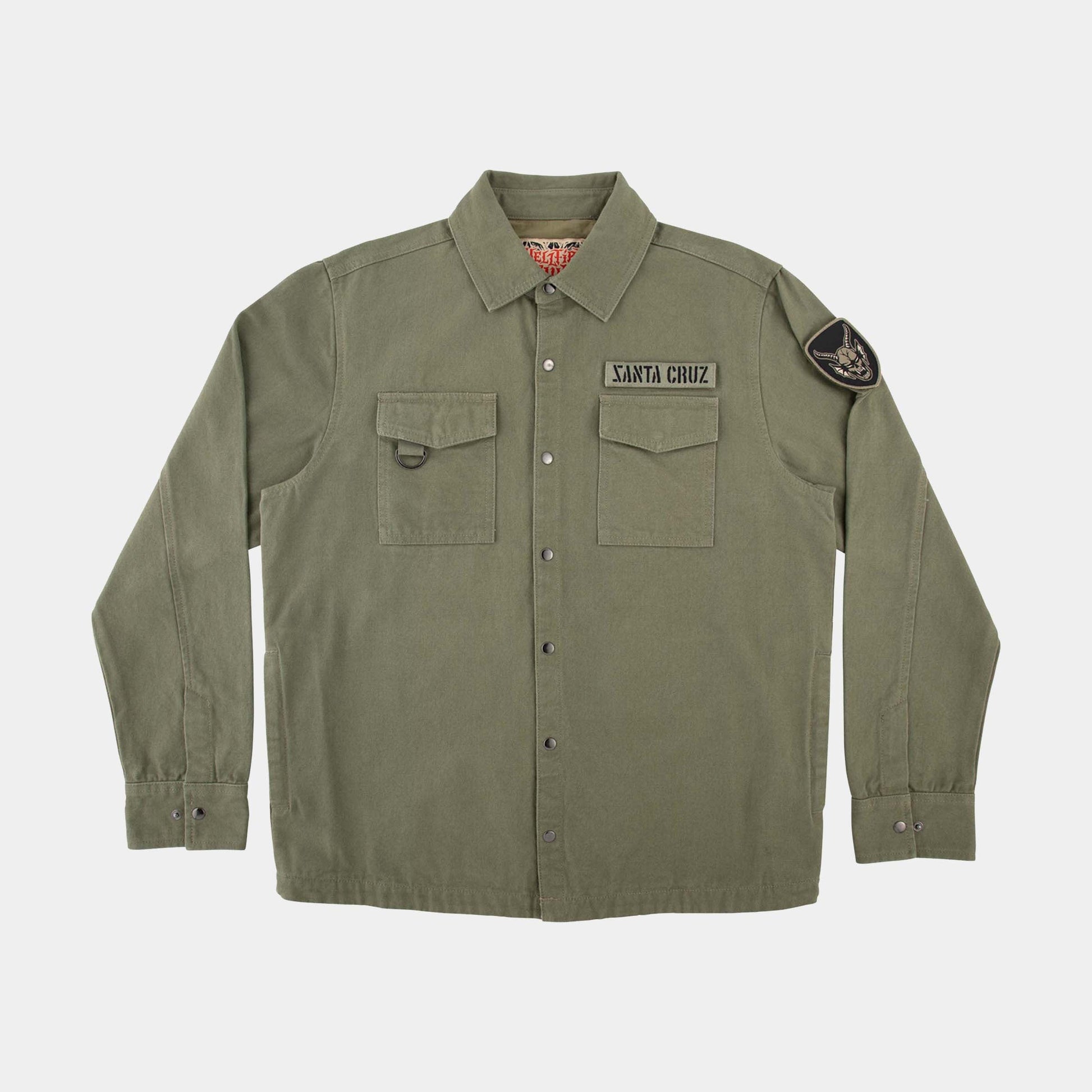 Santa Cruz Stranger Things Crawl Jacket - Army