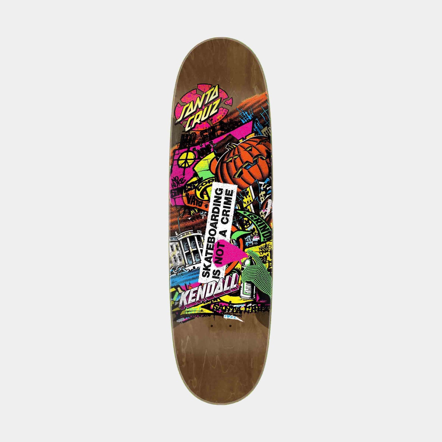Kendall Street Art Collage VX Skateboard Deck 9&quot;