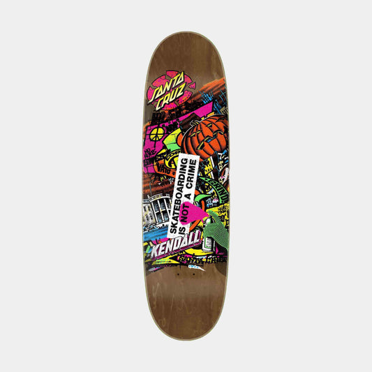 Kendall Street Art Collage VX Skateboard Deck 9"