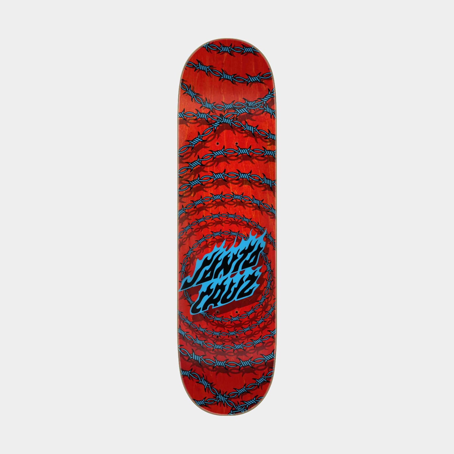 Santa Cruz Wired Flame Dot 7 Ply Birch Skateboard Deck 8.25in