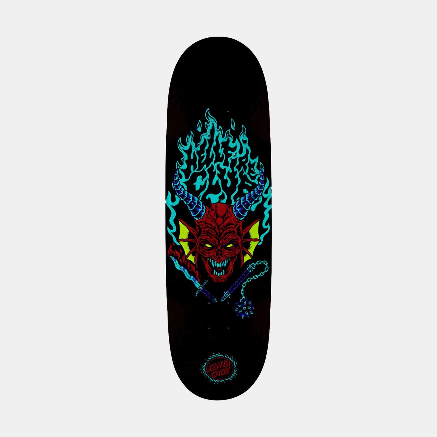 Stranger Things Hellfire Flame Skateboard Deck 31.998 in x 9in
