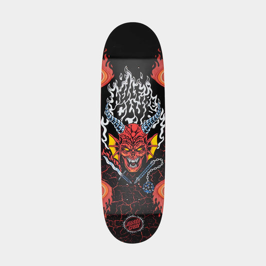 Santa Cruz Stranger Things Hellfire Flame Skateboard Deck 9in