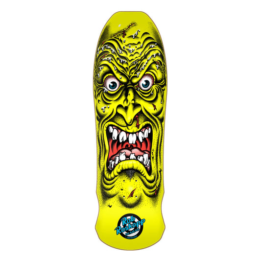 Santa Cruz Roskopp Face Skateboard Deck 31in x 9.50in Yellow