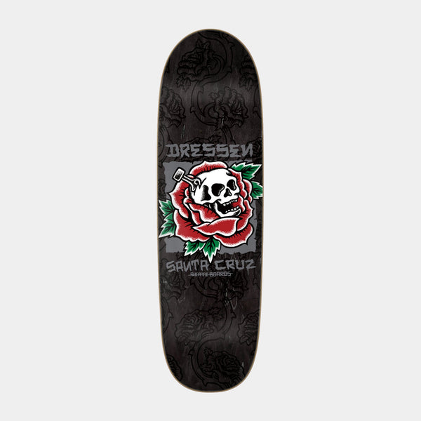 Santa Cruz Dressen Skull Rose Pro Skateboard Deck 31.95in x 9.25in