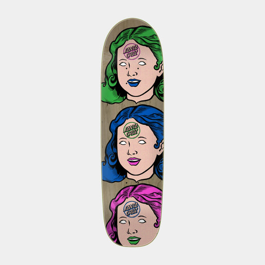Santa Cruz Possessed Head FeelBase Skateboard Deck 31.1in x 8.5in Multi