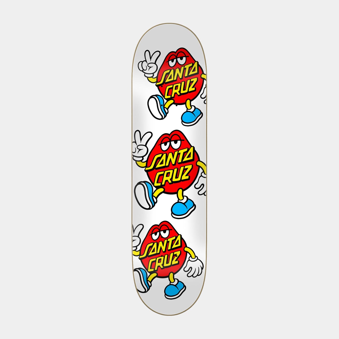 Santa Cruz Dot Guy ATV Skateboard Deck 31.62in x 8.00in White