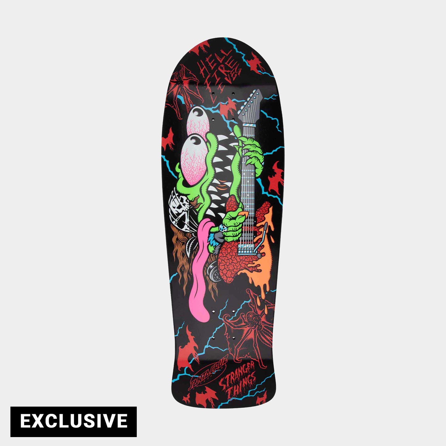 Stranger Things Meek Slasher Eddie Skateboard Deck 10.1in x 31.13in