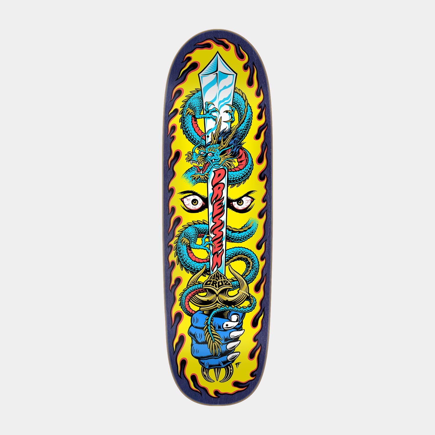 Santa Cruz | Dressen Sword Pro Shaped Skateboard Deck 9.25in x 31.95in