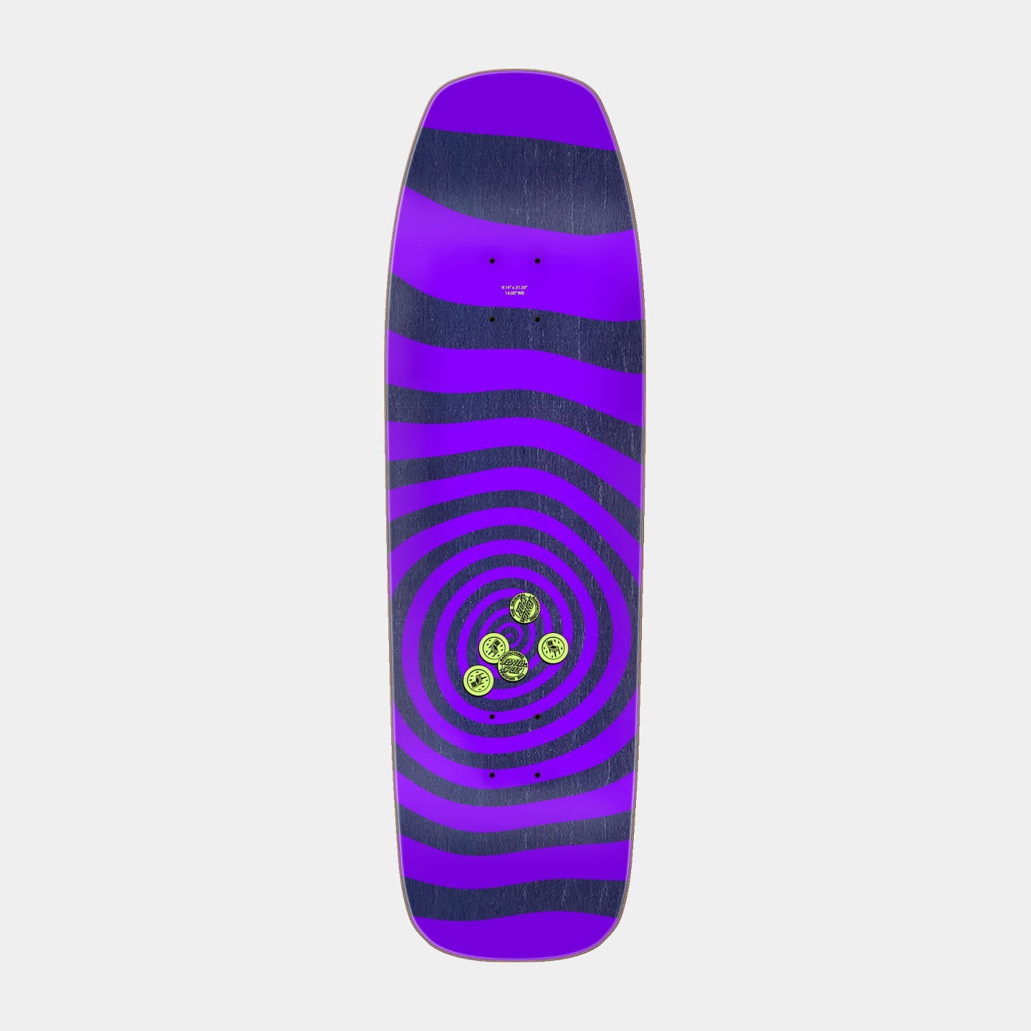 Santa Cruz | Delfino Pinball Vision Pro Skateboard Deck 9.14in x 31.50in