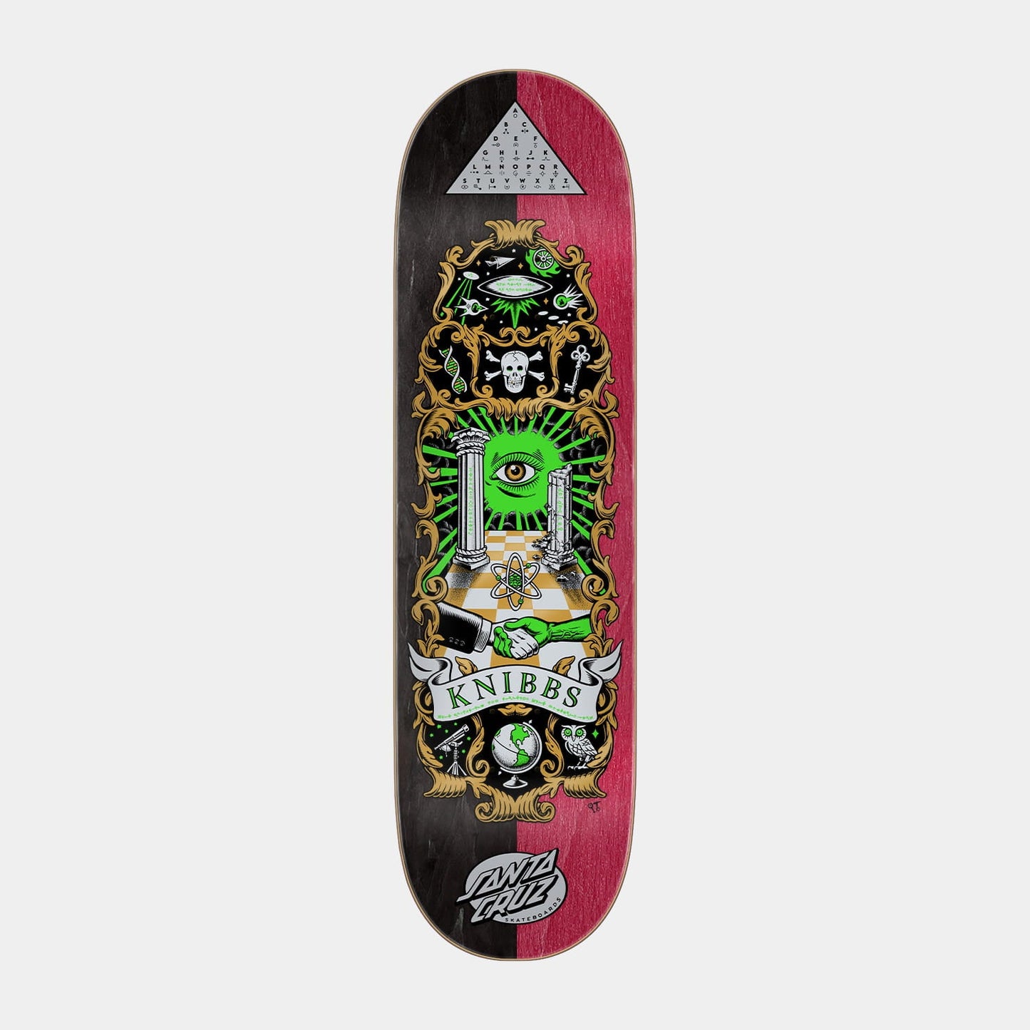 Santa Cruz | Knibbs Cryptic Pro Skateboard Deck 8.50in x 31.60in