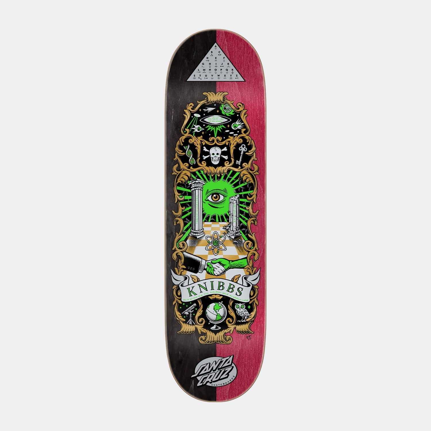 Santa Cruz | Knibbs Cryptic Pro Skateboard Deck 8.50in x 31.60in